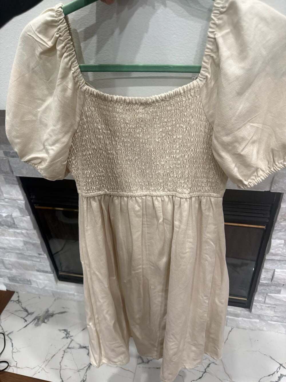Joyous Square Neck Puff Sleeve Dress Size M - Picture 4 of 6